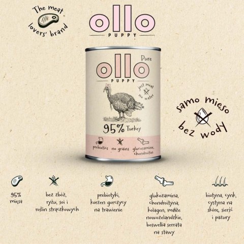 OLLO Ollo Puppy Pure Indyk 400g OLLO Ollo Puppy Pure Indyk 400g