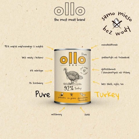 OLLO Ollo Pure Indyk 850g OLLO Ollo Pure Indyk 850g