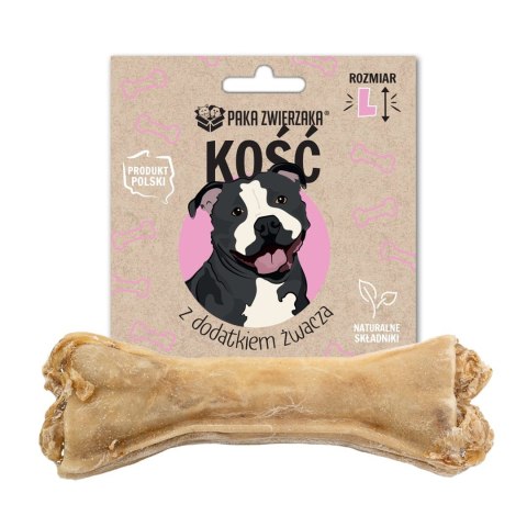PAKA ZWIERZAKA Paka Zwierzaka Kość z dodatkiem żwacza L-13,5 cm 70g PAKA ZWIERZAKA Paka Zwierzaka Kość z dodatkiem żwacza L-13,5 cm 70g