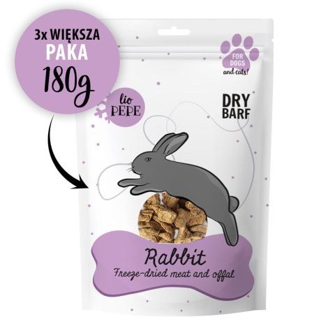 PAKA ZWIERZAKA Paka Zwierzaka Lio Pepe Przysmak Rabbit (królicza wątróbka) XL 180g PAKA ZWIERZAKA Paka Zwierzaka Lio Pepe Przysmak Rabbit (królicza wątróbka) XL 180g