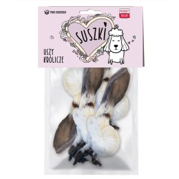 PAKA ZWIERZAKA Paka Zwierzaka suszki Uszy królicze z sierścią 4szt