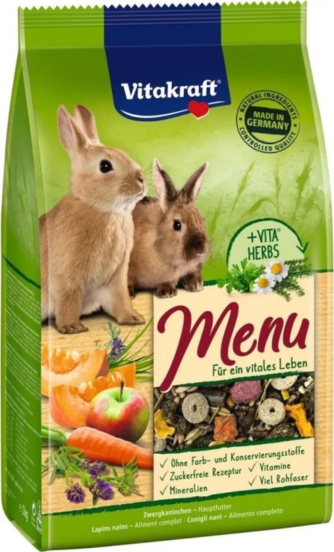 Vitakraft VITAKRAFT MENU VITAL 3kg karma dla świnki morskiej Vitakraft VITAKRAFT MENU VITAL 3kg karma dla świnki morskiej