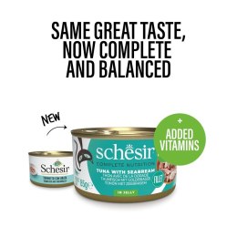 Agras Pet Foods SCHESIR dla kotów Oceanic Adult w Galarecie Tuńczyk z Doradą 85g