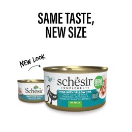 Agras Pet Foods SCHESIR dla kotów Oceanic Adult w Galarecie Tuńczyk z Żółtymi Ogonami 85g