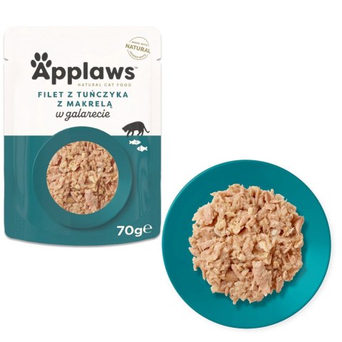 Applaws Applaws Cat Pouch Jelly Tuna Fillet w Mackerel 70g Applaws Applaws Cat Pouch Jelly Tuna Fillet w Mackerel 70g