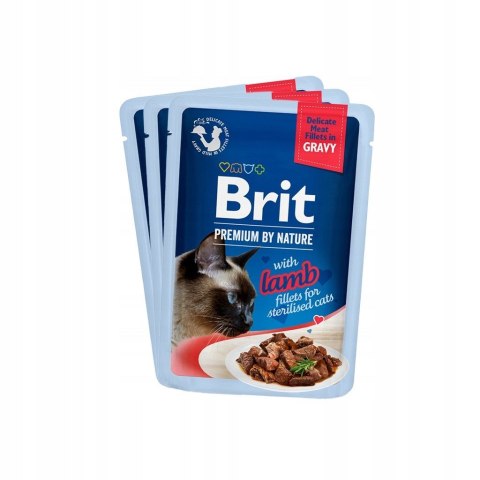 Brit Brit Premium dla kotów sterylizowanych saszetki w sosie mix smaków 12x85 Brit Brit Premium dla kotów sterylizowanych saszetki w sosie mix smaków 12x85