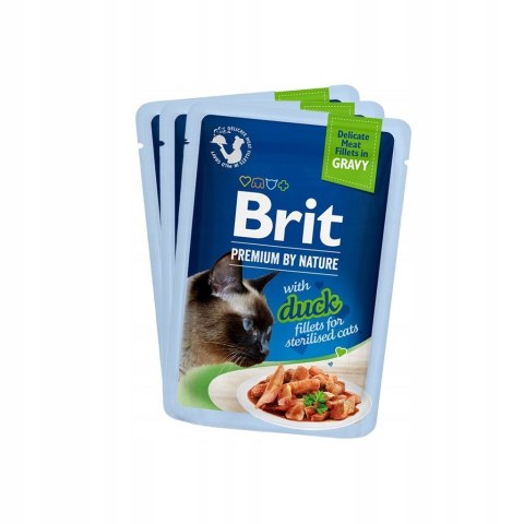 Brit Brit Premium dla kotów sterylizowanych saszetki w sosie mix smaków 12x85 Brit Brit Premium dla kotów sterylizowanych saszetki w sosie mix smaków 12x85