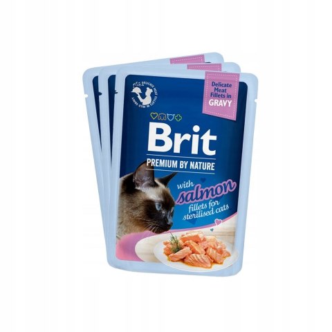 Brit Brit Premium dla kotów sterylizowanych saszetki w sosie mix smaków 12x85 Brit Brit Premium dla kotów sterylizowanych saszetki w sosie mix smaków 12x85