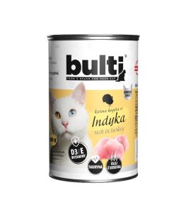 Bult BULTI mielonka bogata w indyka dla kota 400g