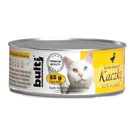 Bult BULTI mielonka bogata w kaczkę dla kota 85g Bult BULTI mielonka bogata w kaczkę dla kota 85g