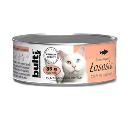 Bult BULTI mielonka bogata w łososia dla kota 85g Bult BULTI mielonka bogata w łososia dla kota 85g