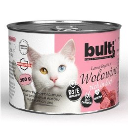 Bult BULTI mielonka bogata w wołowinę dla kota 200g