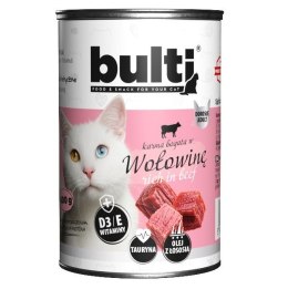 Bult BULTI mielonka bogata w wołowinę dla kota 400g