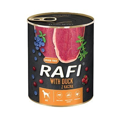 DOLINA NOTECI Karma Rafi dla psa kaczka borówka żurawina 800g DOLINA NOTECI Karma Rafi dla psa kaczka borówka żurawina 800g