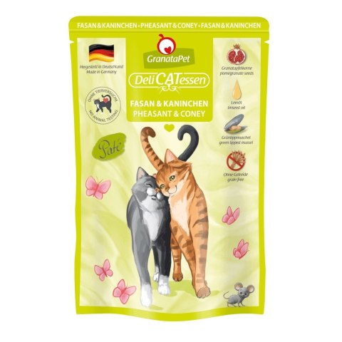 Fox4Pets GranataPet DeliCatessen bażant i królik karma mokra dla kota 85g Fox4Pets GranataPet DeliCatessen bażant i królik karma mokra dla kota 85g