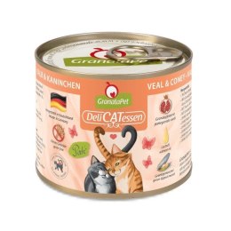 Fox4Pets GranataPet DeliCatessen cielęcina i królik karma mokra dla kota 200g
