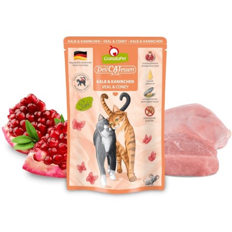 Fox4Pets GranataPet DeliCatessen cielęcina i królik karma mokra dla kota 85g Fox4Pets GranataPet DeliCatessen cielęcina i królik karma mokra dla kota 85g