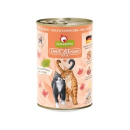 Fox4Pets GranataPet DeliCatessen cielęcina i królik mokra karma dla kota 400g