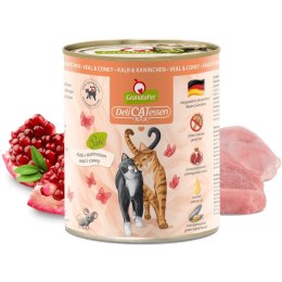 Fox4Pets GranataPet DeliCatessen cielęcina i królik mokra karma dla kota 800g