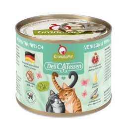 Fox4Pets GranataPet DeliCatessen dziczyzna i tuńczyk karma mokra dla kota 200g