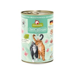 Fox4Pets GranataPet DeliCatessen dziczyzna i tuńczyk mokra karma dla kota 400g