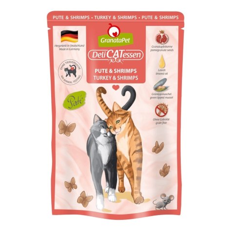 Fox4Pets GranataPet DeliCatessen indyk i krewetki karma mokra dla kota 85g Fox4Pets GranataPet DeliCatessen indyk i krewetki karma mokra dla kota 85g