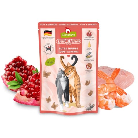 Fox4Pets GranataPet DeliCatessen indyk i krewetki karma mokra dla kota 85g Fox4Pets GranataPet DeliCatessen indyk i krewetki karma mokra dla kota 85g