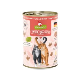 Fox4Pets GranataPet DeliCatessen indyk i krewetki mokra karma dla kota 400g