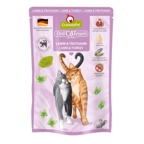 Fox4Pets GranataPet DeliCatessen jagnięcina i indyk karma mokra dla kota 85g Fox4Pets GranataPet DeliCatessen jagnięcina i indyk karma mokra dla kota 85g
