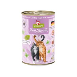 Fox4Pets GranataPet DeliCatessen jagnięcina i indyk mokra karma dla kota 400g