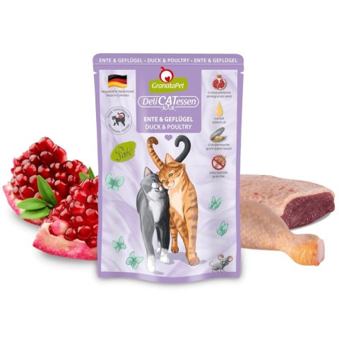 Fox4Pets GranataPet DeliCatessen kaczka i drób karma mokra dla kota 85g Fox4Pets GranataPet DeliCatessen kaczka i drób karma mokra dla kota 85g