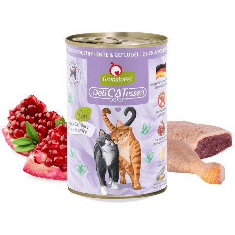 Fox4Pets GranataPet DeliCatessen kaczka i drób mokra karma dla kota 400g Fox4Pets GranataPet DeliCatessen kaczka i drób mokra karma dla kota 400g