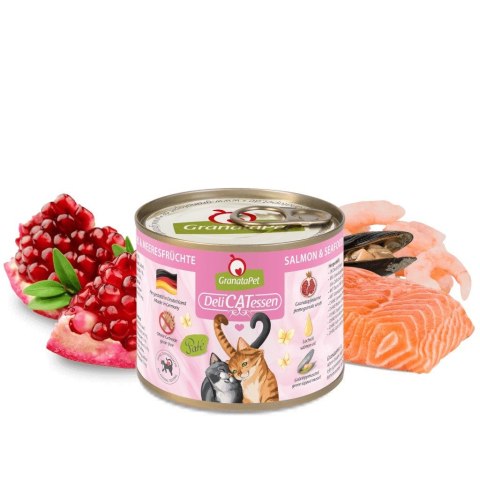 Fox4Pets GranataPet DeliCatessen łosoś i owoce morza karma mokra dla kota 200g Fox4Pets GranataPet DeliCatessen łosoś i owoce morza karma mokra dla kota 200g