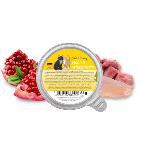Fox4Pets GranataPet Filet a la carte kurczak z dzikiem karma dla kota 85g Fox4Pets GranataPet Filet a la carte kurczak z dzikiem karma dla kota 85g