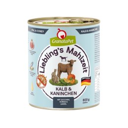 Fox4Pets GranataPet Liebling´s Mahlzeit cielęcina i królik mokra karma dla psa 800g