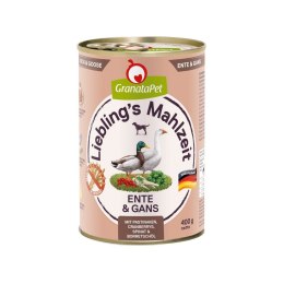 Fox4Pets GranataPet Liebling´s Mahlzeit kaczka i gęś mokra karma dla psa 800g