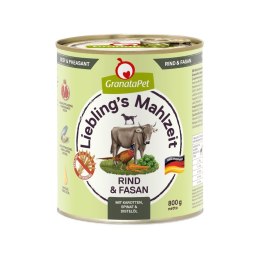 Fox4Pets GranataPet Liebling´s Mahlzeit wołowina i bażant mokra karma dla psa 800g