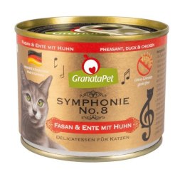 Fox4Pets GranataPet Symphonie No.8 bażant i kaczka z kurczakiem mokra karma dla kota 200g