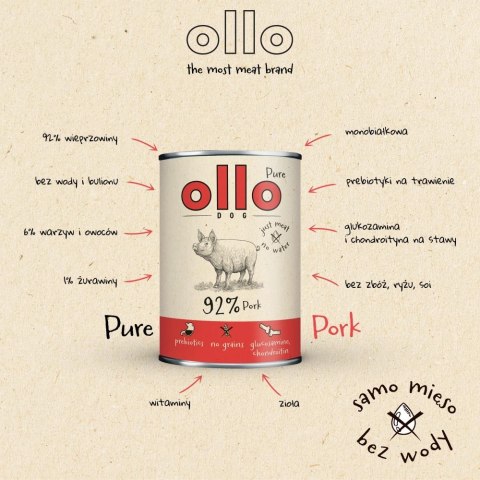 OLLO Ollo Pure Wieprzowina 850g OLLO Ollo Pure Wieprzowina 850g