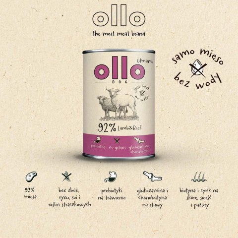 OLLO Ollo Umami Jagniecina i Wołowina 850g OLLO Ollo Umami Jagniecina i Wołowina 850g