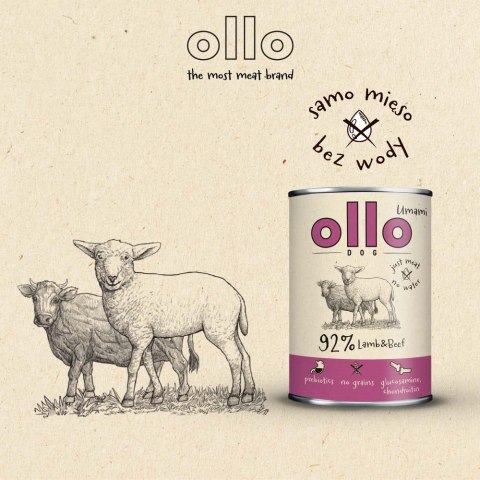 OLLO Ollo Umami Jagniecina i Wołowina 850g OLLO Ollo Umami Jagniecina i Wołowina 850g