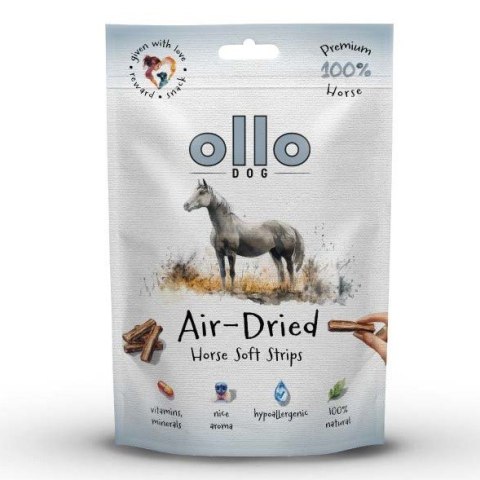 OLLO Ollo suszone paski przysmak z koniny dla psa 80g OLLO Ollo suszone paski przysmak z koniny dla psa 80g