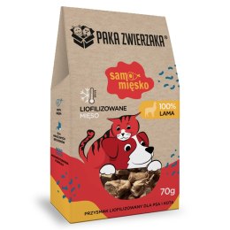 PAKA ZWIERZAKA Paka Zwierzaka Samo Mięsko lama przysmak 70g