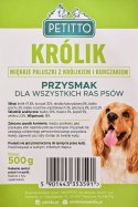 PETITTO PETITTO Miękkie Paluszki z Królika -przysmak dla psa - 500g