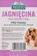 PETITTO PETITTO - Sushi Jagnięcina z Rybą - przysmak dla psa - 500g