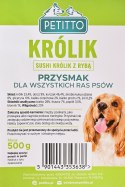 PETITTO PETITTO- Sushi Królik z Rybą - Przysmak dla psa - 500g