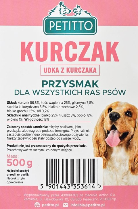 PETITTO PETITTO - Udka z kurczaka -Przysmak dla psa - 500g PETITTO PETITTO - Udka z kurczaka -Przysmak dla psa - 500g
