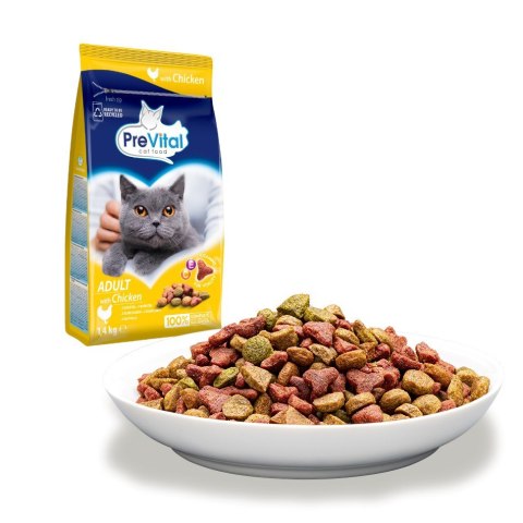 PREVITAL PREVITAL - Z kurczakiem - Pełnoporcjowa karma dla dorosłych kotów - karma sucha - 1,4kg PREVITAL PREVITAL - Z kurczakiem - Pełnoporcjowa karma dla dorosłych kotów - karma sucha - 1,4kg