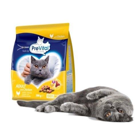 PREVITAL PREVITAL kurczak karma sucha dla kotów 300g PREVITAL PREVITAL kurczak karma sucha dla kotów 300g