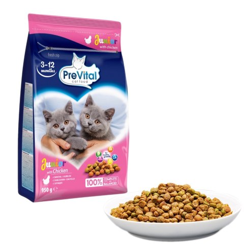 PREVITAL PREVITAL kurczak karma sucha karma kocięta 0,95kg PREVITAL PREVITAL kurczak karma sucha karma kocięta 0,95kg